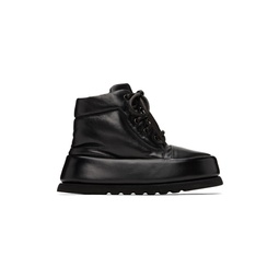 Black Leather Boots 232349F113041