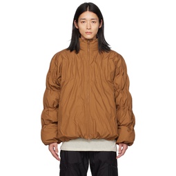 SSENSE Exclusive Brown 4 0  Right Down Jacket 232351M178011