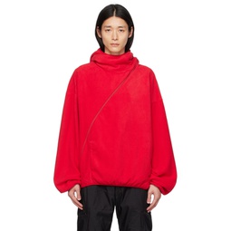 SSENSE Exclusive Red 4 0  Center Hoodie 232351M202005