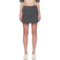 Gray Pisa Miniskirt 232364F090001