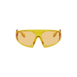 Orange Shield Sunglasses 232376F005061