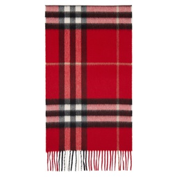 Red Check Scarf 232376F028004