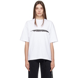 White Marike Comfort T Shirt 232378F110004