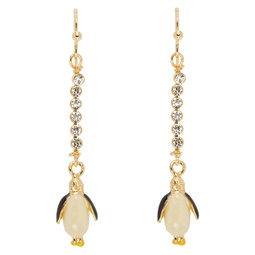 Gold Penguin Earrings 232379F022013