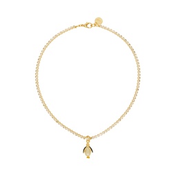 Gold Penguin Charm Necklace 232379F023023