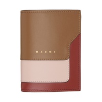 Brown   Burgundy Bi Fold Wallet 232379F038001