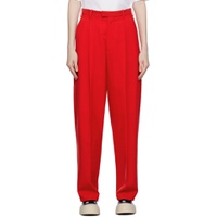 Red Tailored Trousers 232379F087007
