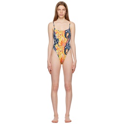 Multicolor No Vacancy Inn Edition Printed One Piece Swimsuit 232379F103000