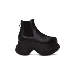Black Chunky Chelsea Boots 232379F113001