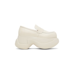 White Chunky Loafers 232379F121006