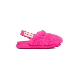 Pink Sabot Strap Loafers 232379F121015