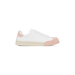 White   Pink Dada Bumper Sneakers 232379F128009