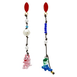 Multicolor Graphic Charm Earrings 232379M144000