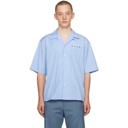 Blue Printed Shirt 232379M192010