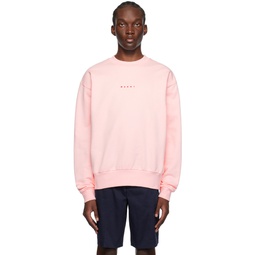 Pink Printed Sweatshirt 232379M204002