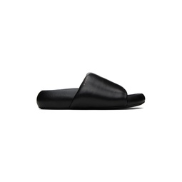 Black Pouf Sandals 232379M234010