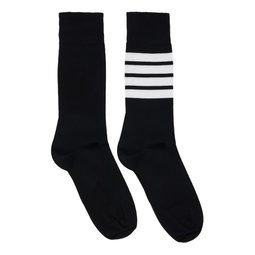 Black 4 Bar Socks 232381F076008