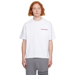 White Patch Pocket T Shirt 232381M213015