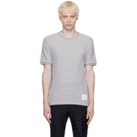 Gray Striped T Shirt 232381M213020