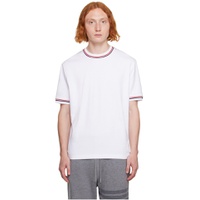 White Striped T Shirt 232381M213022