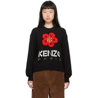 Black  Paris Boke Flower Sweater 232387F096003