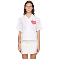White  Paris  Heart Shirt 232387F109004