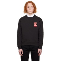 Black  Paris K  Crest Sweatshirt 232387M204002