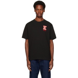 Black  Paris K  Crest T Shirt 232387M213008