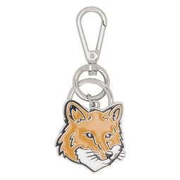 Silver   Orange Bold Fox Head Keychain 232389F025006
