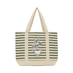 Off White Coffee Cup Tote 232389F049002