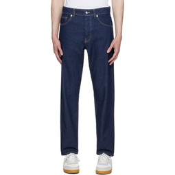 Blue Tapered Jeans 232389M186002