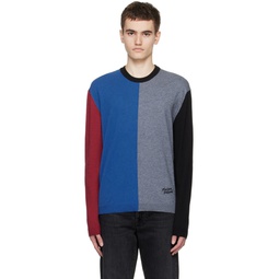 Multicolor Color Block Sweater 232389M201013