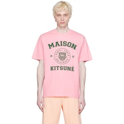 Pink Hotel Olympia Edition Varsity T Shirt 232389M213003