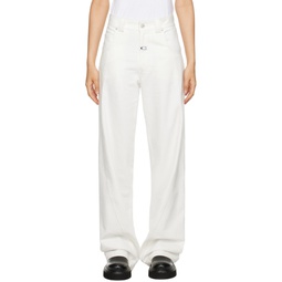 White Twisted Jeans 232400F069000
