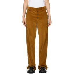 Tan Twisted Trousers 232400F087001
