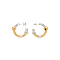 Gold   Silver Medusa Earrings 232404F022024