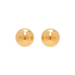 Gold Sphere  Tiles Earrings 232404F022029