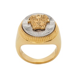 Gold   Silver Medusa Ring 232404F024006