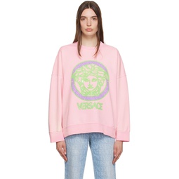 Pink Medusa Sweatshirt 232404F096002