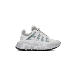 White   Silver Trigreca Sneakers 232404F128005