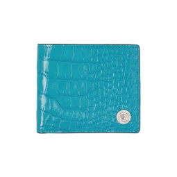 Blue Medusa Biggie Wallet 232404M164011