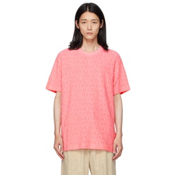 Pink Allover T Shirt 232404M213003