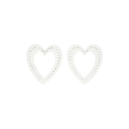 Transparent Big Heart Earrings 232413F022002