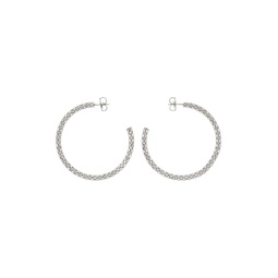 Silver Large Cameron Hoop Earrings 232415F022004