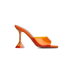 Orange Lupita Glass Slipper Heeled Sandals 232415F125028