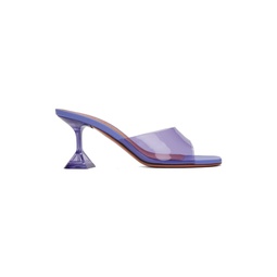 Purple Lupita Glass 70 Heeled Sandals 232415F125041