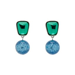 Green   Blue Acme Earrings 232416F022030