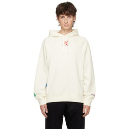 Off White Graphic Hoodie 232422M202000