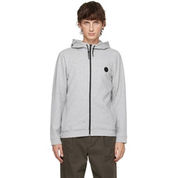 Gray Patch Hoodie 232422M202005