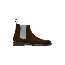 Brown Cedric Chelsea Boots 232422M237002